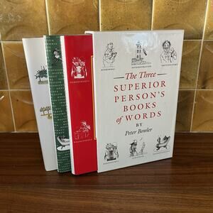Peter Bowler The Three Superior Person's Books of Words Box Set Hardcover
